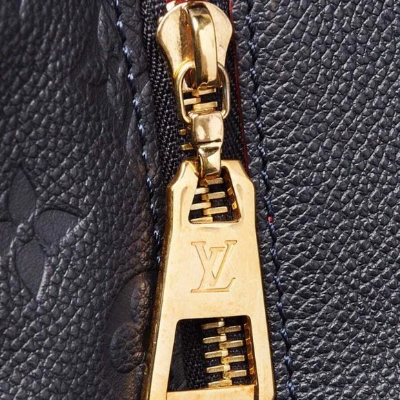 Louis Vuitton Marine/Rouge Monogram Empreinte Leather Melie Bag - Picture 6 of 12